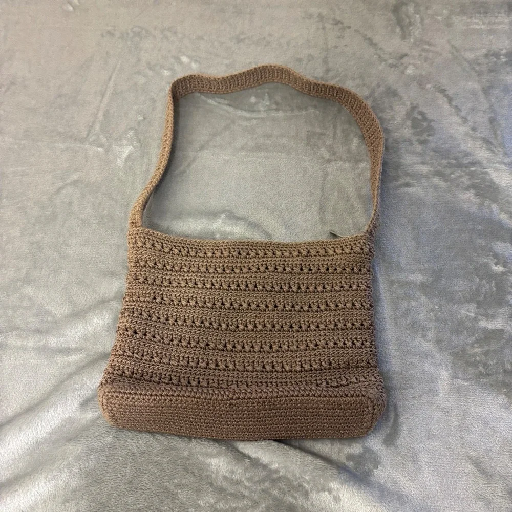 The Sak Crochet Shoulder Bag Womens Medium Brown Good